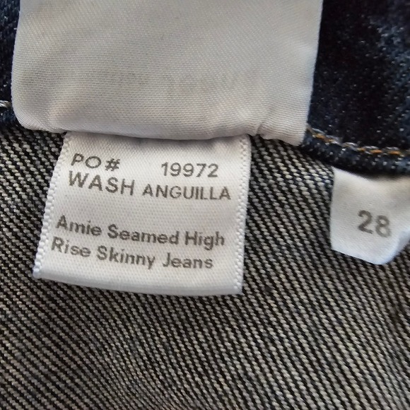 REFORMATION Women's Amie Seamed High Rise Skinny Jeans Sz 28 - Picture 9 of 15